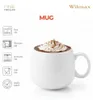 Tazza Wilmax da 400 ml in porcellana bianca per caffè e tè Anteprima dell’immagine prodotto 2