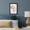 MuchoWow® MuchoWow® Gerahmtes Poster Karte - Afrika - Produktbild-Vorschau 4