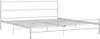 A white metal bed frame is shown against a white background. Anteprima dell’immagine prodotto