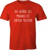 Lustiges Herren T-Shirt mit Spruch Die Würde des Mannes ist Produktbild-Vorschau 1