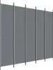 vidaXL 5 pezzi. Paravento antracite 250x220 cm Tessuto Anteprima dell’immagine prodotto 9