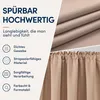 Kräuselband-Vorhang 140x225cm #9009 hellbraun Produktbild-Vorschau 3