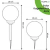 LUMILED 4 Stück Solar Gartenleuchte Solarlampe Solarkugeln Produktbild-Vorschau 5