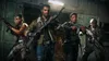 Four people holding weapons in a dimly lit, industrial-looking environment. Produktbild-Vorschau