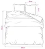 vidaXL Bettwäsche-Set Grau 200x200 cm Baumwolle Produktbild-Vorschau 6
