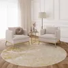 A living room scene with two armchairs, a side table, a floor lamp, and a round rug. Anteprima dell’immagine prodotto