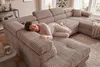 Wohnlandschaft Cordo U-Form XXL 345 cm Schlaffunktion 2 Produktbild-Vorschau 3