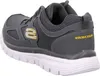 A side view of a gray Skechers shoe with a white sole. Anteprima dell’immagine prodotto
