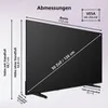 Diagram showing the dimensions of a television. Produktbild-Vorschau
