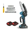 Mini-Kettensäge, 4 Zoll 6 Zoll 21V Elektro-Kettensäge, Akku Produktbild-Vorschau 1