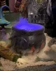 Schwarzer Hexenkessel mit Flammen Motiv als Verzierung 18 Produktbild-Vorschau 4