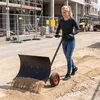 ROSEJANE Schneeschieber mit Rädern, Metall-Schneeschaufel Produktbild-Vorschau 12