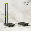 HOMCOM skládací kovový vozík s kolečky a nastavitelnou Náhled obrázku produktu 3