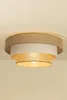 Deckenleuchte Stoff 50 cm breit Beige Sandfarben E27 Produktbild-Vorschau 2