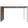 Padiglione da giardino con tenda laterale 4x3x2,25 m Taupe Anteprima dell’immagine prodotto 3