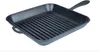Grillpfanne Gusseisen mit Metallgriff - 28 x 28 x 4 cm - Produktbild-Vorschau 1