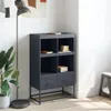 Highboard Anthrazit 68x39x111,5 cm Stahl Produktbild-Vorschau 3