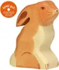 HOLZTIGER Hase aus Holz - sitzend Produktbild-Vorschau 2