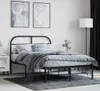 vidaXL Struttura letto con testiera in metallo nero 120x200 Anteprima dell’immagine prodotto 7