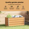 vidaXL Hochbeet Hellbraun 100 x 40 x 45 cm Verzinkter Stahl Produktbild-Vorschau 6