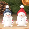 Schneemann blaue Mützen 8er Set je 5 cm Produktbild-Vorschau 5