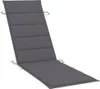vidaXL Lettino con cuscino grigio in legno massiccio di Anteprima dell’immagine prodotto 10