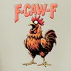 F CAW-F Vtipný kohout kreslený farma dárkové Vintage humor Náhled obrázku produktu 3