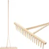 Holzrechen, 16 Zinken, für Heu, für Laub, Holzstiel Produktbild-Vorschau 1