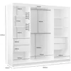 A diagram of a white wardrobe with dimensions. Produktbild-Vorschau