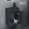 doporro Mobile Bagno Sospeso 46 cm con lavabo in Anteprima dell’immagine prodotto 4