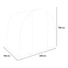 Garten Gewächshaus Tunnel 200x150xh180cm PVC Folie Pflanzen Produktbild-Vorschau 4