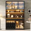 Merax Buffetschrank, Vitrinenschrank mit LED-Beleuchtung, Produktbild-Vorschau 2