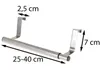 Appendino per porta in acciaio argento regolabile 25-40 cm Anteprima dell’immagine prodotto 6