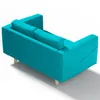 Dekoria Bezug für Norsborg 2-Sitzer Sofa, türkis, Norsborg Produktbild-Vorschau 2