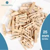 100x mini dřevěné kolíčky na prádlo, 25 mm: Dřevěné kolíčky Náhled obrázku produktu 5