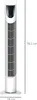 HOMCOM Turmventilator leise, Standventilator mit 3 Produktbild-Vorschau 3