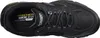 A top-down view of a black Skechers wide-fit sneaker. Voir les images du produit
