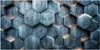 Küchenrückwand Spritzschutz Glas mit Motiv Hexagon Struktur Produktbild-Vorschau 3