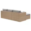 BEAUTYSOFA | SEVILLA Polyrattan Gartenlounge Beige – Produktbild-Vorschau 14