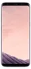 A Samsung Galaxy S8 smartphone with a pink and purple landscape wallpaper displayed on its screen. Produktbild-Vorschau