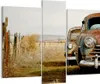 Bild auf Leinwand - Leinwandbild - Auto Alt Feld - 95x80cm Produktbild-Vorschau 1