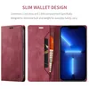 iPhone 14 Pro Max Brieftasche Hülle, Retro Kunstledertasche Produktbild-Vorschau 6