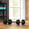 SPORTNOW 2-in-1 Hantel Set, 25 kg verstellbar Dumbbell Set Produktbild-Vorschau 2