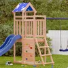 vidaXL Hrací věž hnědá 110,5 x 52,5 x 215 cm Masivní dřevo Náhled obrázku produktu 1