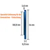 2 Kennzeichenhalter kurz 46 cm Blau Hochglanz lackiert für Produktbild-Vorschau 5