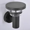 A black outdoor wall light mounted on a white wall. Produktbild-Vorschau