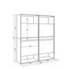 Schuhregal, Schuhschrank, 120x35x145 cm, Für Schlafzimmer, Produktbild-Vorschau 4