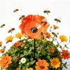 1 Stuick,Vogeltränke Blume aus Metall,Handgefertigter Produktbild-Vorschau 3