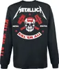 Metallica Langarmshirt Herren Kill 'Em All - Skull schwarz Produktbild-Vorschau 2