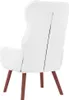 vidaXL Fotel biały 69 x 74 x 93 cm imitacja skóry Podgląd zdjęcia produktu 6